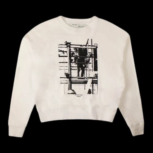 Off-White Graphic Print Sweatshirt 'White'