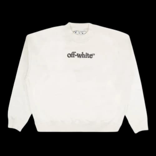 Off-White Slanted Logo Skate Crewneck 'White'