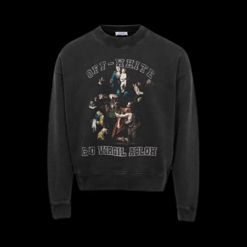 Off-White Mary Skate Crewneck 'Black/White'