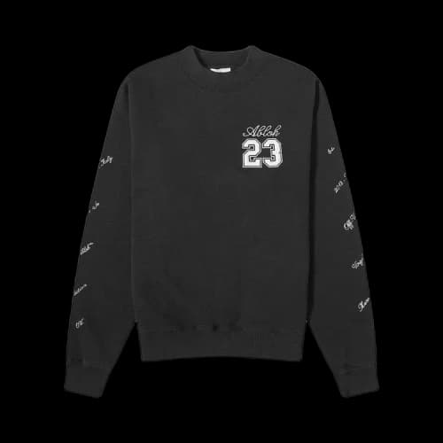 Off-White 23 Logo Skate Crewneck 'Black/White'