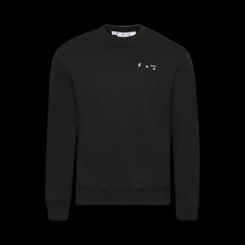 Off-White Caravag Paint Slim Crewneck 'Black'