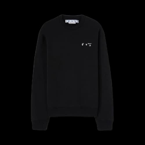Off-White Logo Slim Crewneck 'Black'