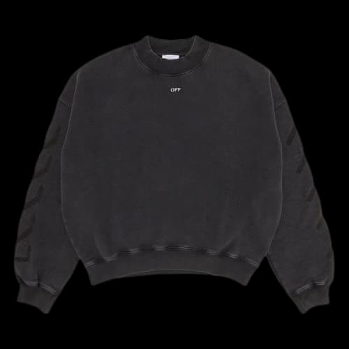 Off-White Saint Matthew Over Crewneck 'Black/Grey'
