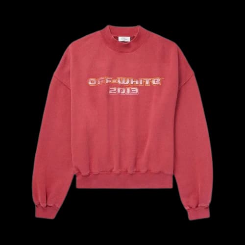 Off-White Digit Bacchus Over Crewneck 'Rio Red/Multicolor'