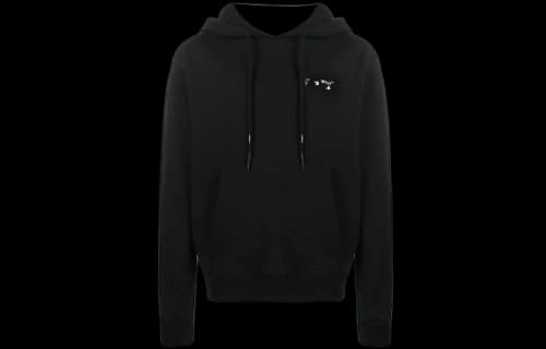 Off-White FW20 Logo Printing Hooded Pullover Men Black