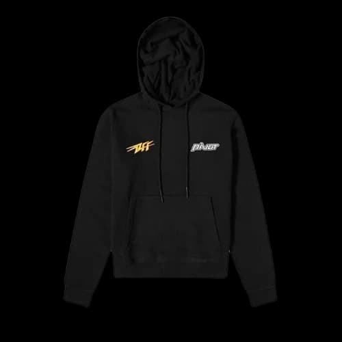 Off-White Thunder Slim Hoodie 'Black/Yellow'
