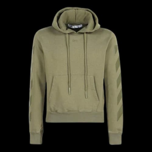 Off-White Logo Printing Pullover Green