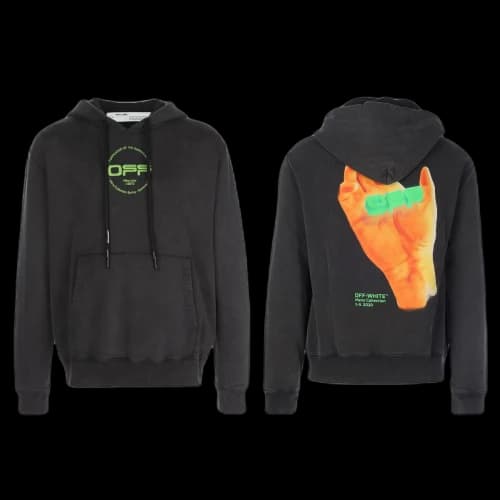 Off-White Hand Hoodie Black