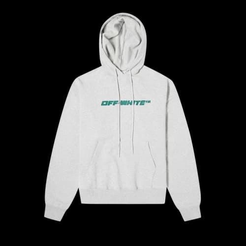 Off-White FW20 Trellis Worker Hooded Pullover Men Grey