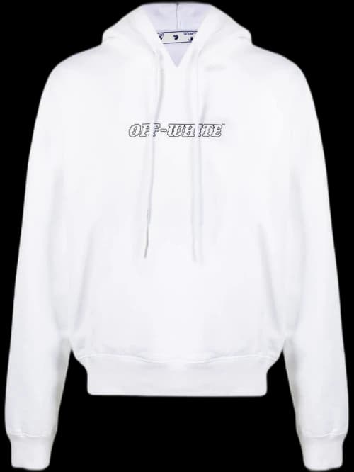 OFF-WHITE Oversized Fit Pascal Painting Hoodie White