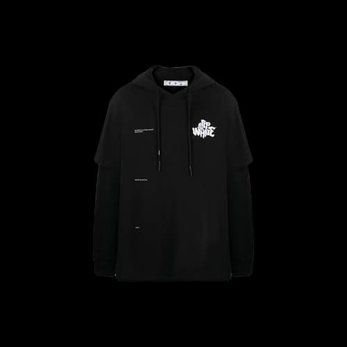 Off-White SS21 Alphabet Printing Sleeve Loose Fit Black