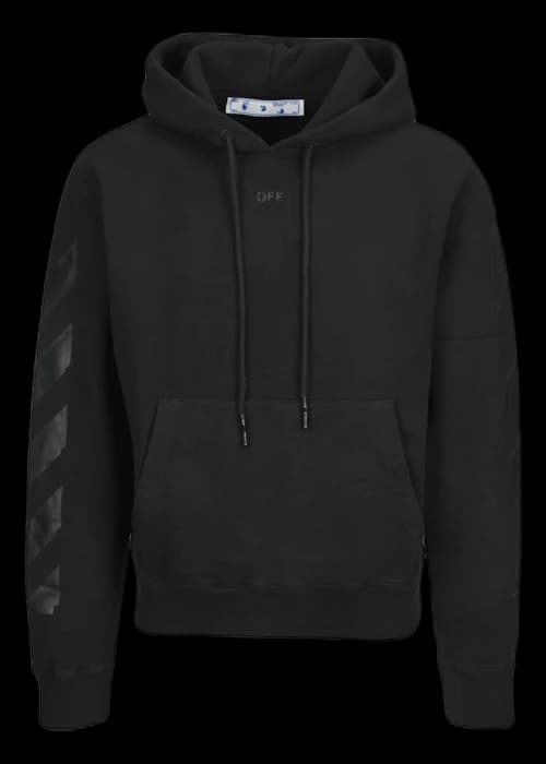 OFF-WHITE Rubber Arrows Hoodie Black
