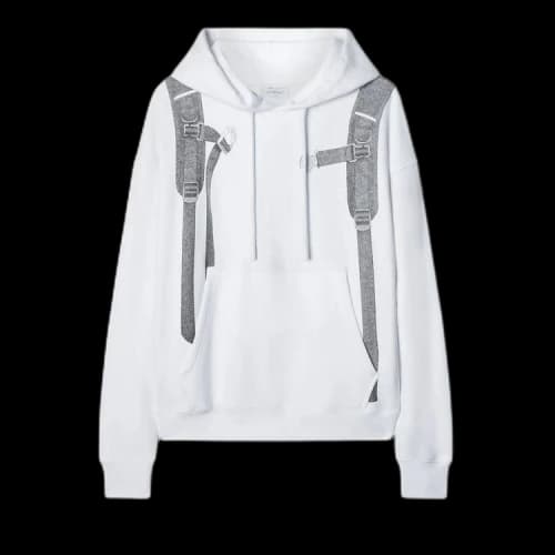 Off-White Backpack Skate Hoodie 'White/Black'