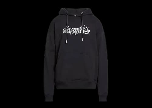 OFF-WHITE Bookish Flower Skate Hoodie Black