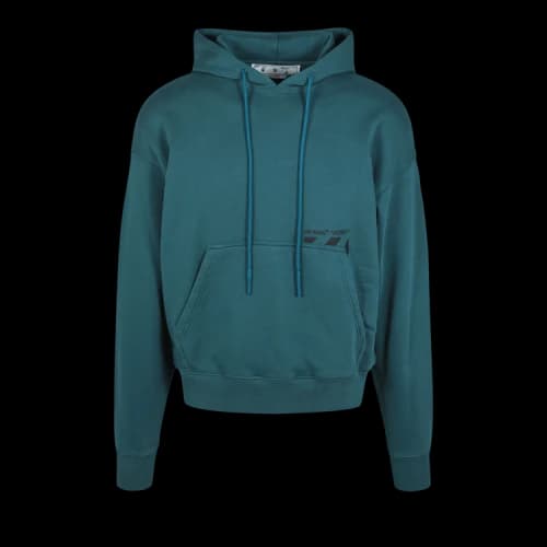 Off-White Solid Color Casual Long Sleeves Blue