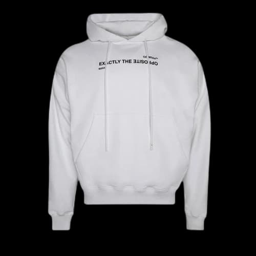 Off-White Spiral Opp Skate Hoodie 'White/Black'
