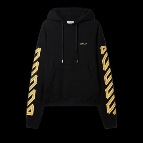 OFF-WHITE Tape Arrow Skate Hoodie Black
