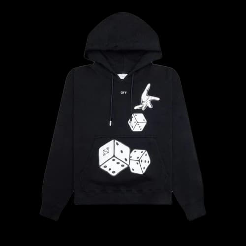 Off-White Dices Skate Hoodie 'Black/White'