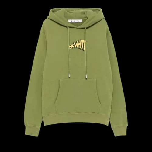 Off-White Arrows Print Hoodie 'Green'