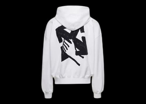 OFF-WHITE Hand Arrow Boxy Hoodie White/Black