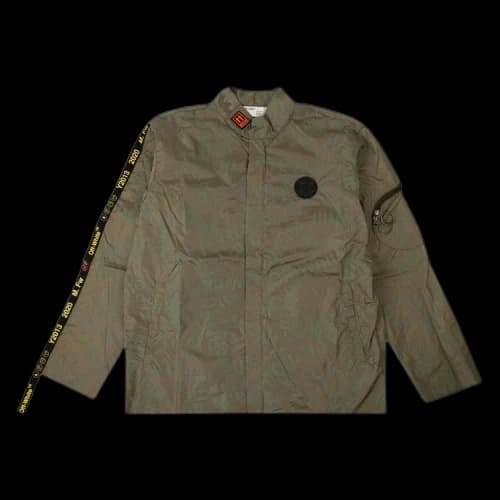 Off-White All Over Logo Print Jacket 'Green'