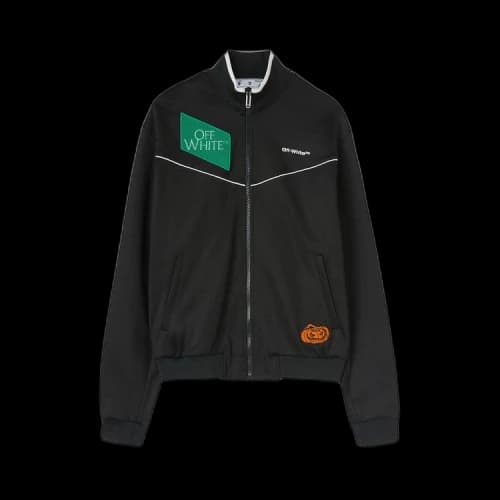 Off-White Multilogo Slim Track Top 'White/Black'