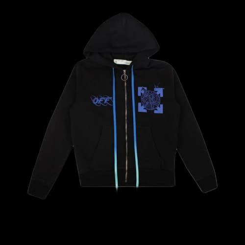 Off-White Graphic Logo Hoodie 'Black'