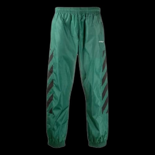 Off-White Fw20 Diagonal Stripes Embroidery Mens Sweatpants