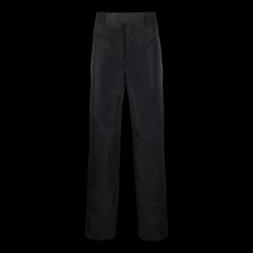 Off-White SS22 Solid Color Straight Casual Pants/Trousers Black