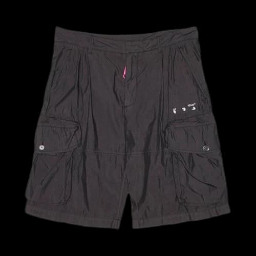 Off-White Logo Utility Shorts 'Black/White'
