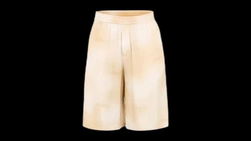 OFF-WHITE Baggy Gradient Logo Shorts Beige