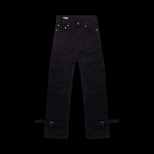 OFF-WHITE Wave Off Canvas Cargo Pants Black