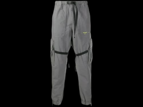 OFF-WHITE Parachute Cargo Pants Grey/Black/Green