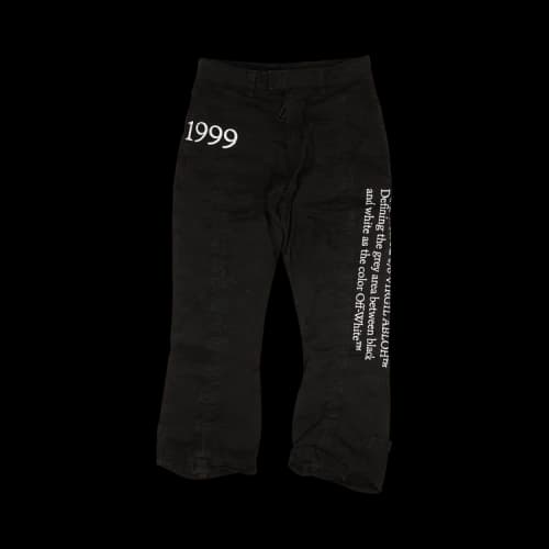 Off-White Narrow Contour Pants 'Black'