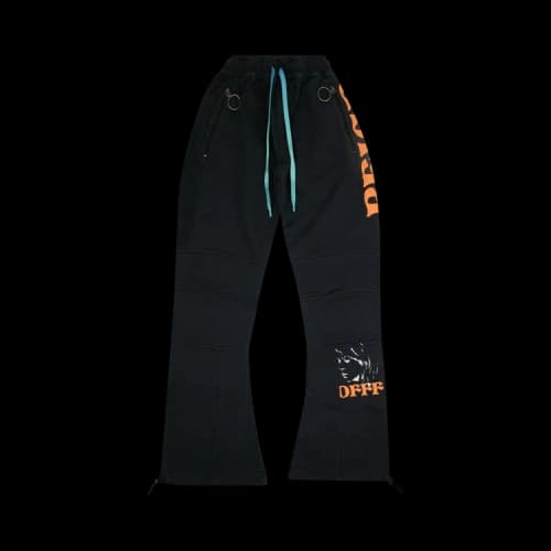 Off-White Logo Wide-Leg Sweatpants 'Black'