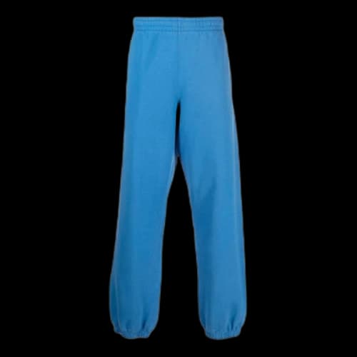 Off-White FW22 Solid Color Stripe Bundle Feet Casual Long Pants/Trousers Blue