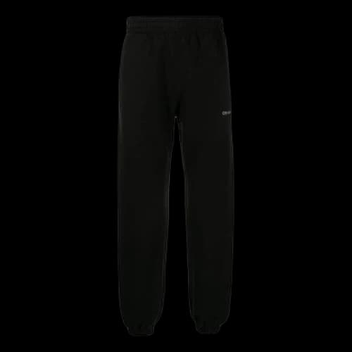 Off-White SS22 Solid Color Alphabet Logo Printing Sports Pants/Trousers/Joggers Version Black