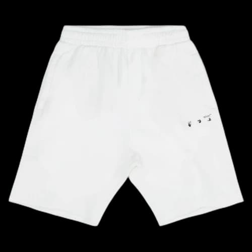 Off-White SS21 Arrows Pattern Printing Sports Shorts Version White