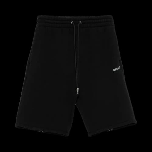 Off-White Vibe Arrow Skate Sweatshorts 'Black/Aqua'