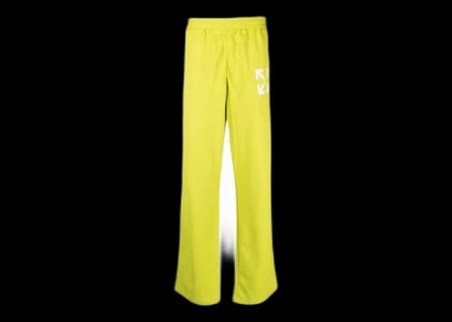 OFF-WHITE Arrows-Motif Slim Fit Track Sweatpants Lime Green