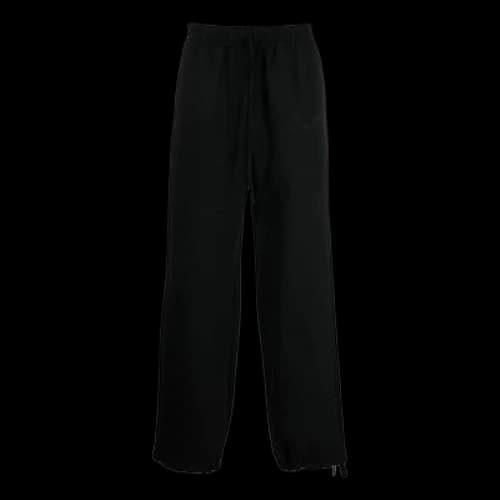 Off-White FW22 Solid Color Logo Embroidered Straight Sports Pants/Trousers/Joggers Loose Fit Black