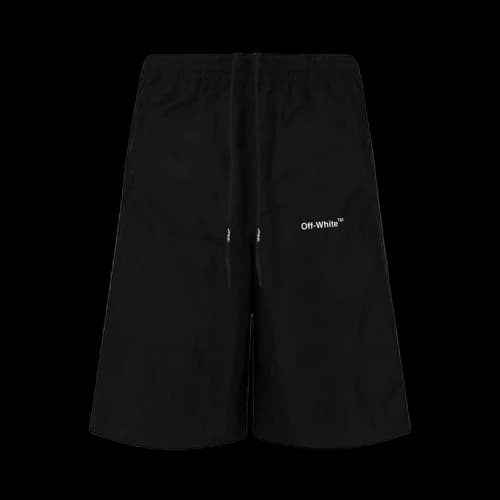 OFF-WHITE Diag Outline Shorts Black