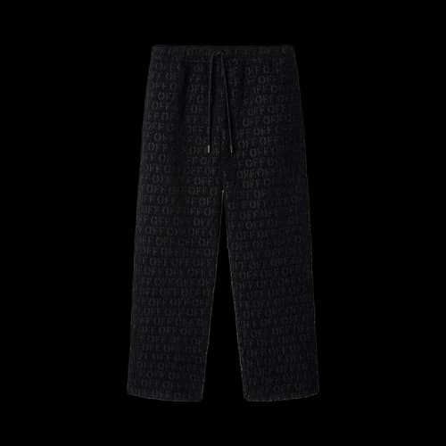 OFF-WHITE Boucle Casual Pant Black