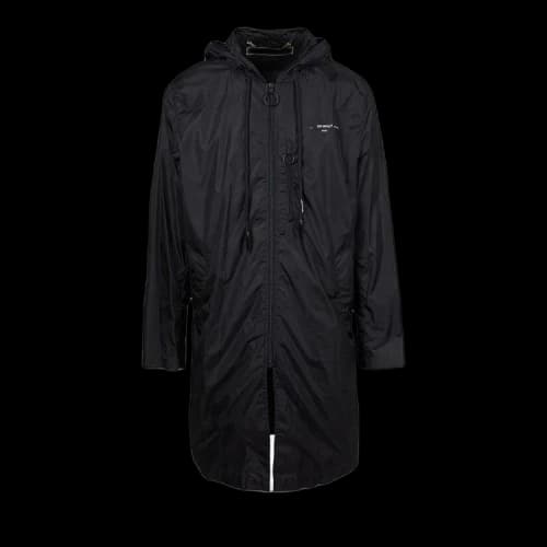 Off-White Raincoat 'Black/White'