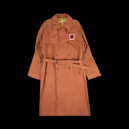 Off-White Contrast Trench Coat 'Brown'