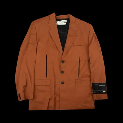 Off-White Rust Oversized Cutout Blazer 'Orange'