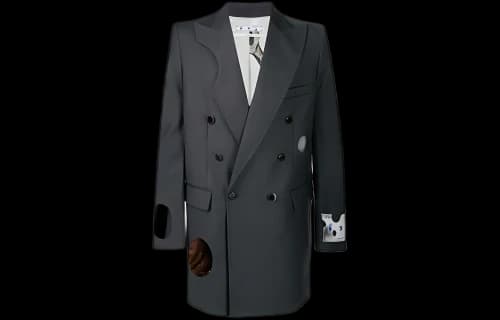Off-White Meteor Window D.B. Blazer 'Grey'