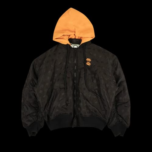 Off-White Hood Bomber Jacket 'Black'