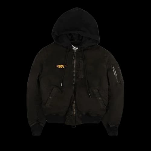Off-White Stencil Vintage Bomber 'Black'