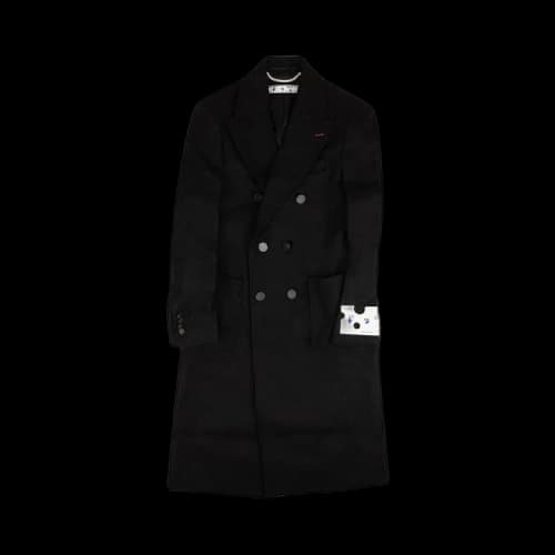 Off-White Long Double Breasted Coat 'Black'